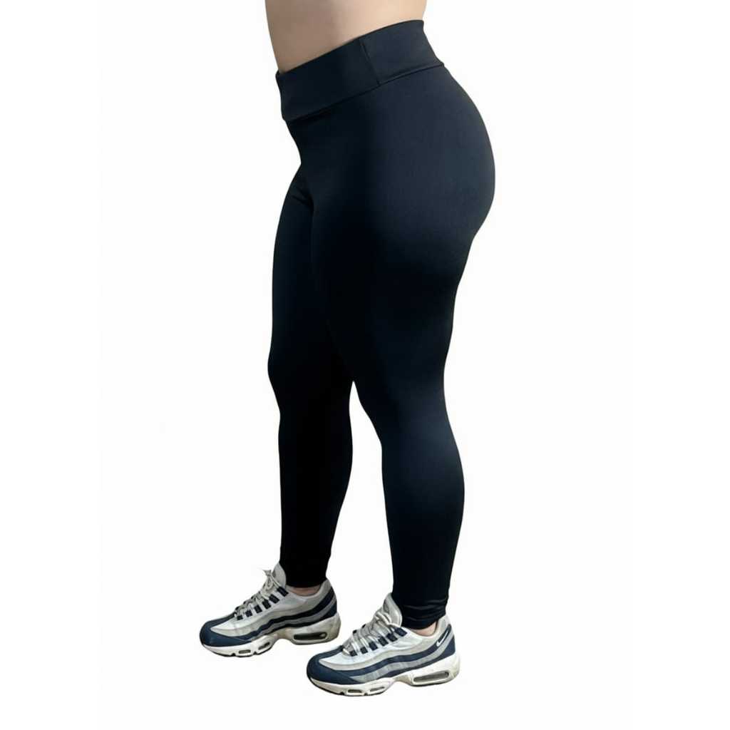calça legging feminina cos alto suplex   grosso zero transparnçia