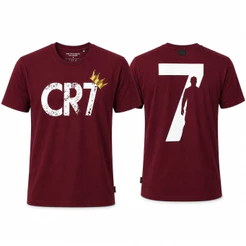 Camiseta CR7 Masculina Estampa Frente e Costas Cristiano Ronaldo Streetwear 100% Algodão