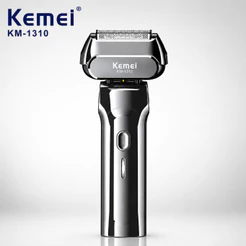 KEMEI km1310 Barbeador Elétrico Recarregável Cortador Barbeador Elétrico Navalha Elétrica USB Homens
