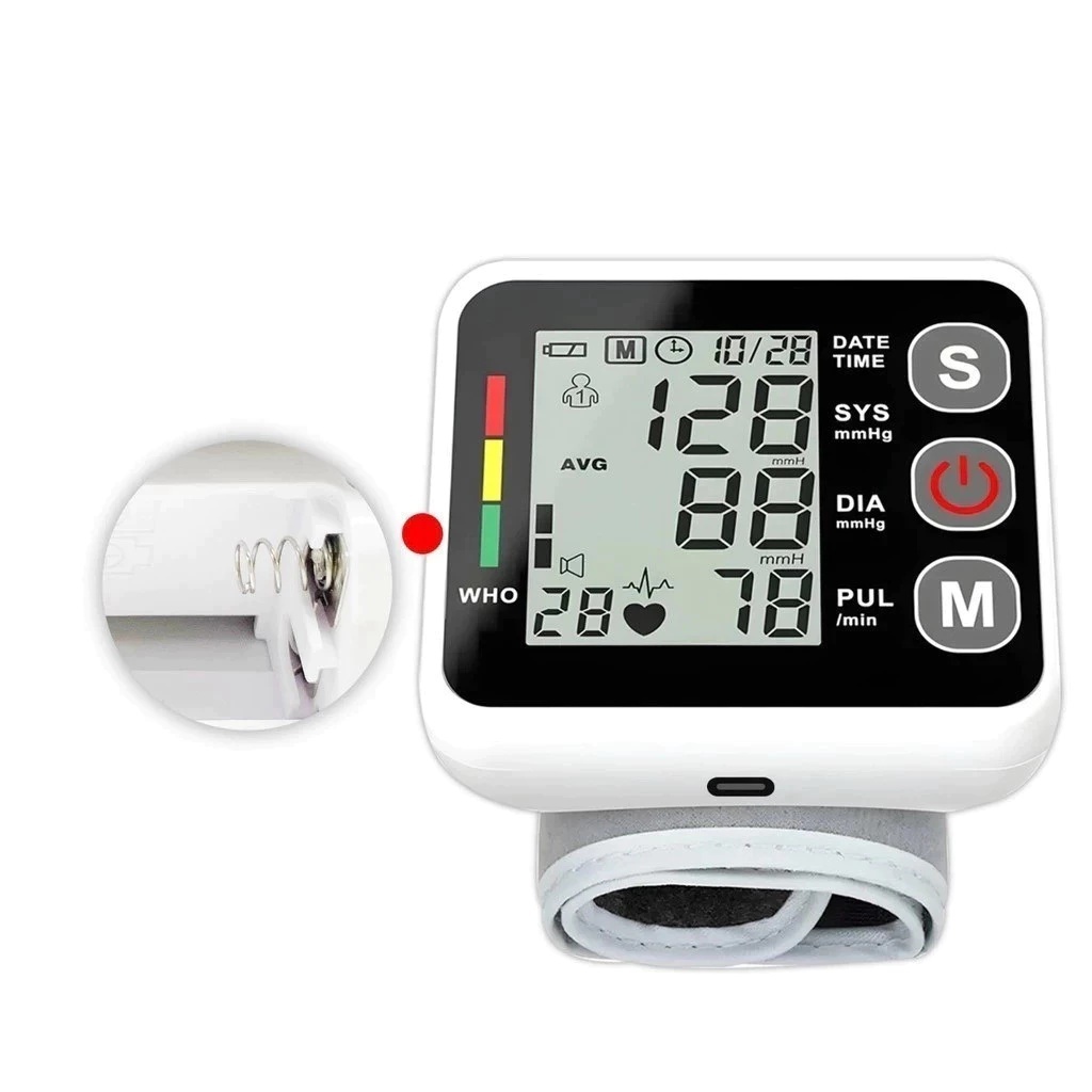 Medidor Pressão Digital De Pulso Com Voz Monitor Inteligente