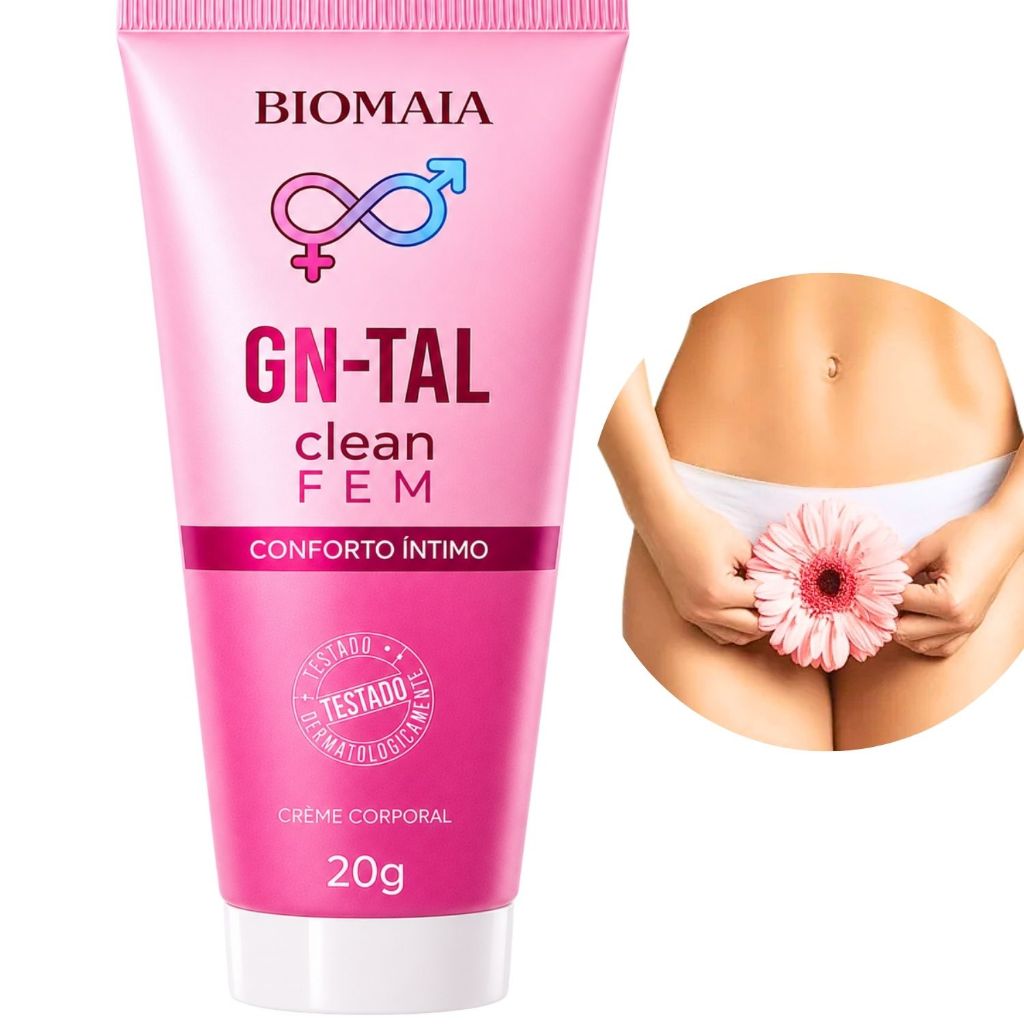 Creme Intimo Feminino Gn-tal Clean Higiene e Conforto 20g Natural