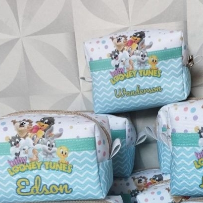 Kit 15 Porta Moedas Necessaire Personalizada Lembrancinha Aniversário Festa