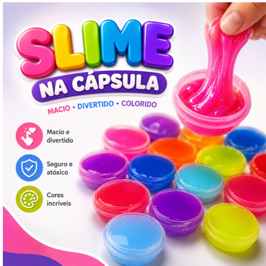 Geleca Slime 100 Unid P/ Kit Festa Lembrancinha Infantil Aniversario Prenda Criança Quermesse novo