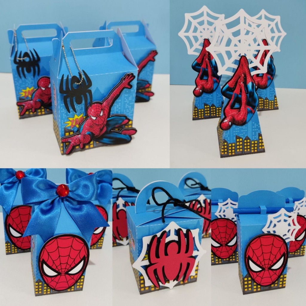 Kit caixinhas personalizadas Homem Aranha/Lembrancinha/personalizados/Festa Infantil/Aniversario