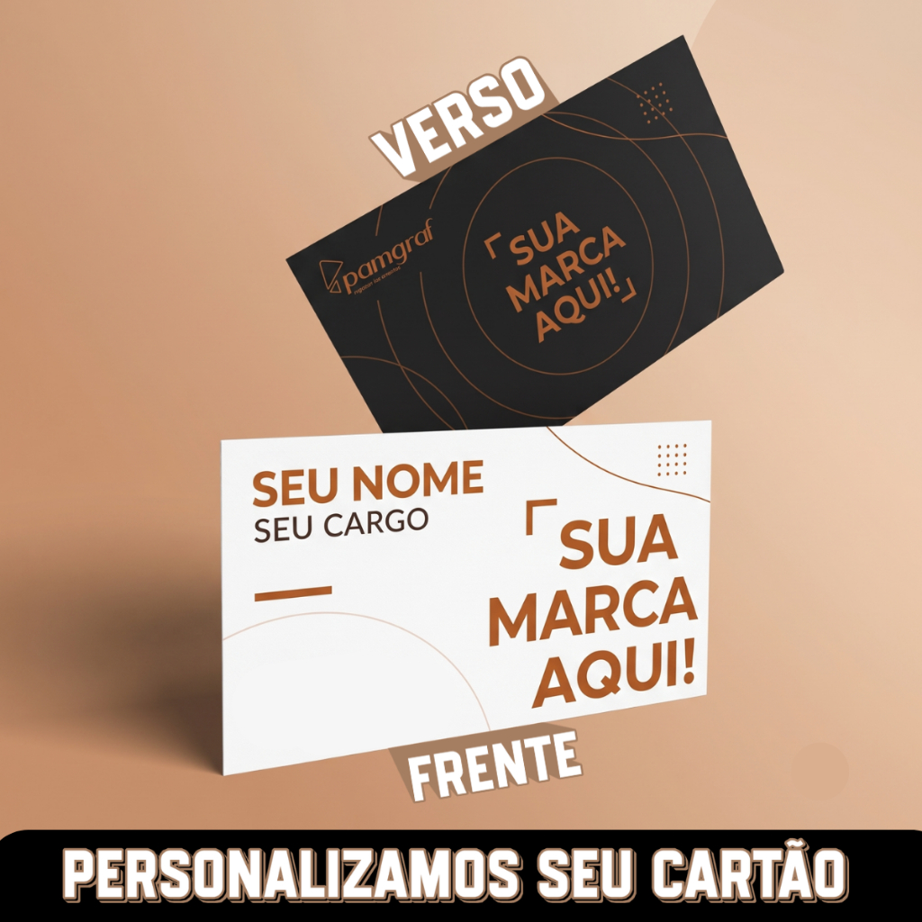 Cartão De Visita Tamanho 4,8 X 8,8cm Em Couchê 250g Com Verniz