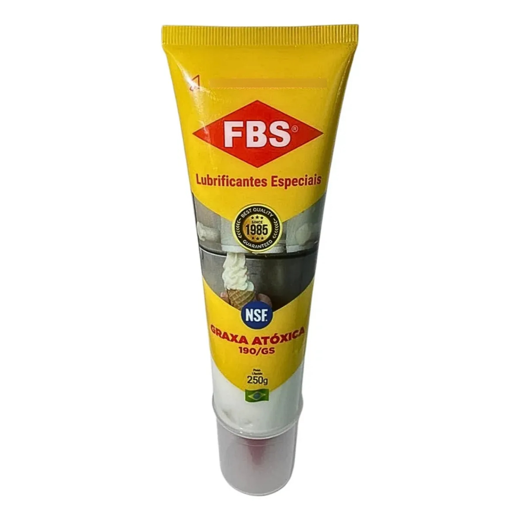 Graxa Atóxica Alimentícia Branca Sintética NSF H1 250g FBS 190GS Lubrificante pa
