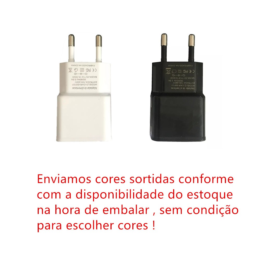 Tomada Para Carregador Plug Adaptador Usb 5v 1a Bivolt 
