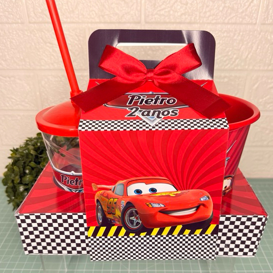Kit cineminha CARROS / DINO BABY + balde + copo e personalização (Faço qualquer tema) — imagem 2 de 2
