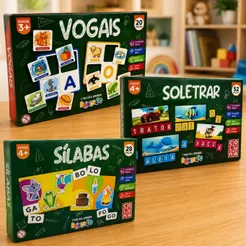 Jogos Educativos Silabas Vogais Soletrar Pedagógico Alfabetização Leitura Escrita Escola