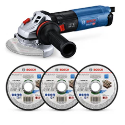 Esmerilhadeira GWS 17-125 S Bosch 220V c/ Controle + Discos