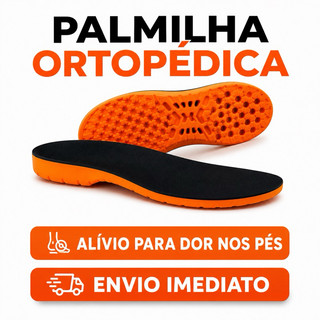Palmilha PU Ortopédica de Gel Confortável Macia Reduz Dores