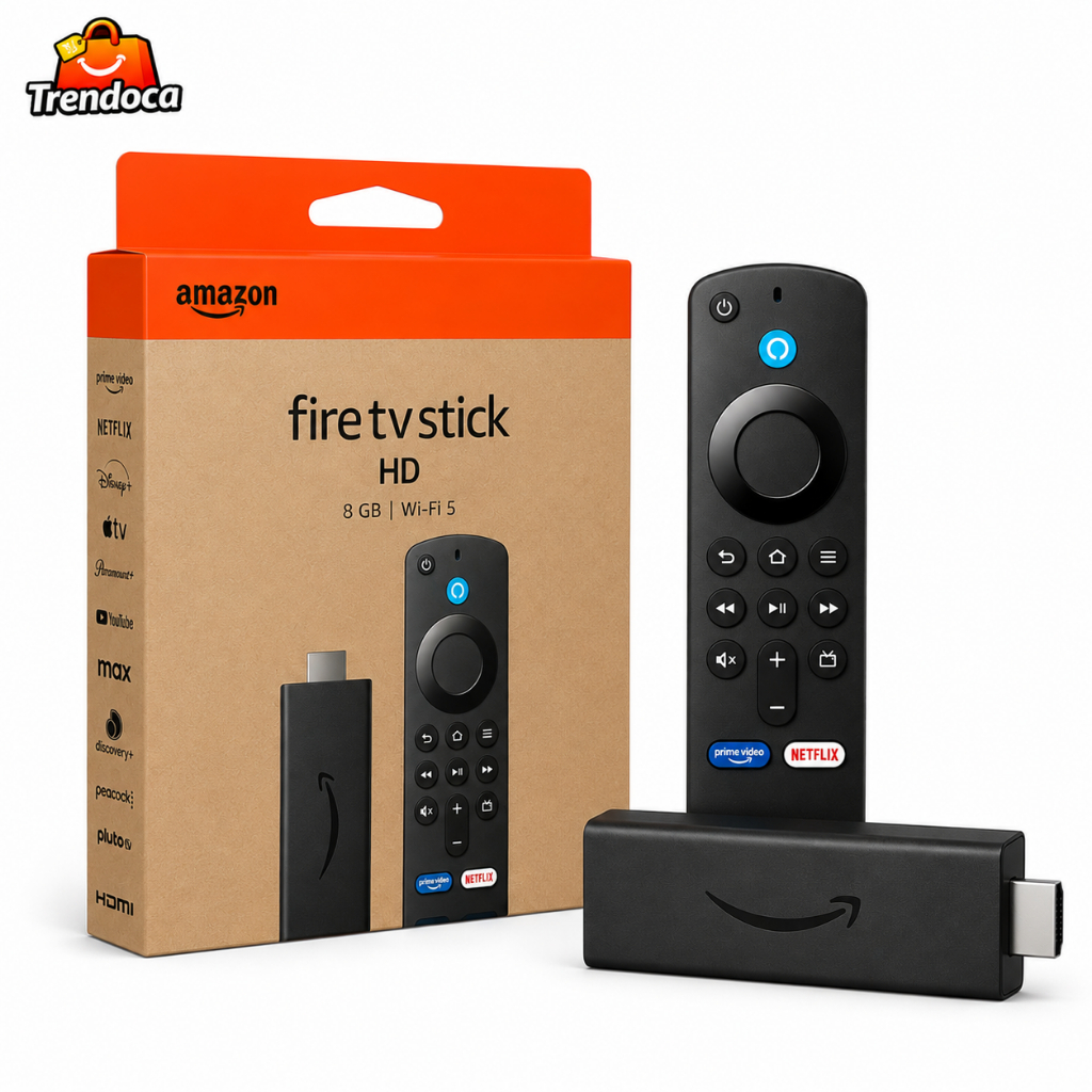 Fire TV Stick HD 8GB Wi-Fi 6 Alexa Controle Remoto Por Voz Original