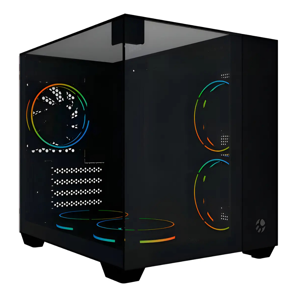 Gabinete Gamer Bluecase Tokyo Pto Vidro Temp S/fan Mid Tower Preto