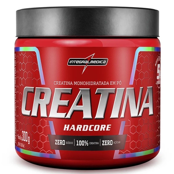 Creatina Hardcore Integralmedica 300g/500g - Monohidratada 100% PURA