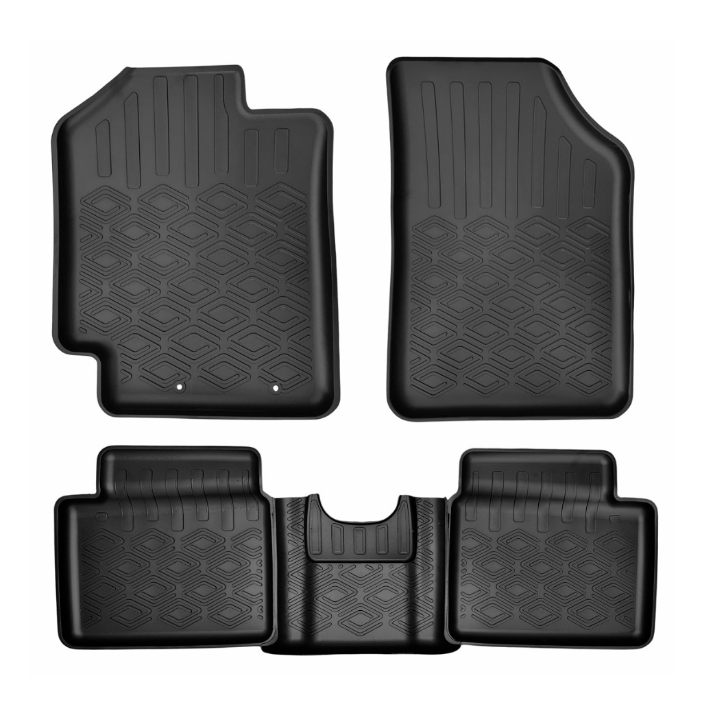 Jogo De Tapete Bandeja Para Renault Kwid 2018 2019 2020 2021 a 2027 Bordas Elevadas Pronta Entrega