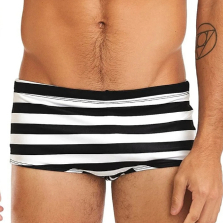 Sunga Masculina Estampada Tradicional Listras Forrada Anticloro Seca Rápido