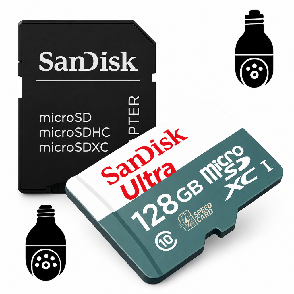 Cartão De Memória MicroSd 128GB Classe A10 Ultra Câmeras de Segurança Drone PC