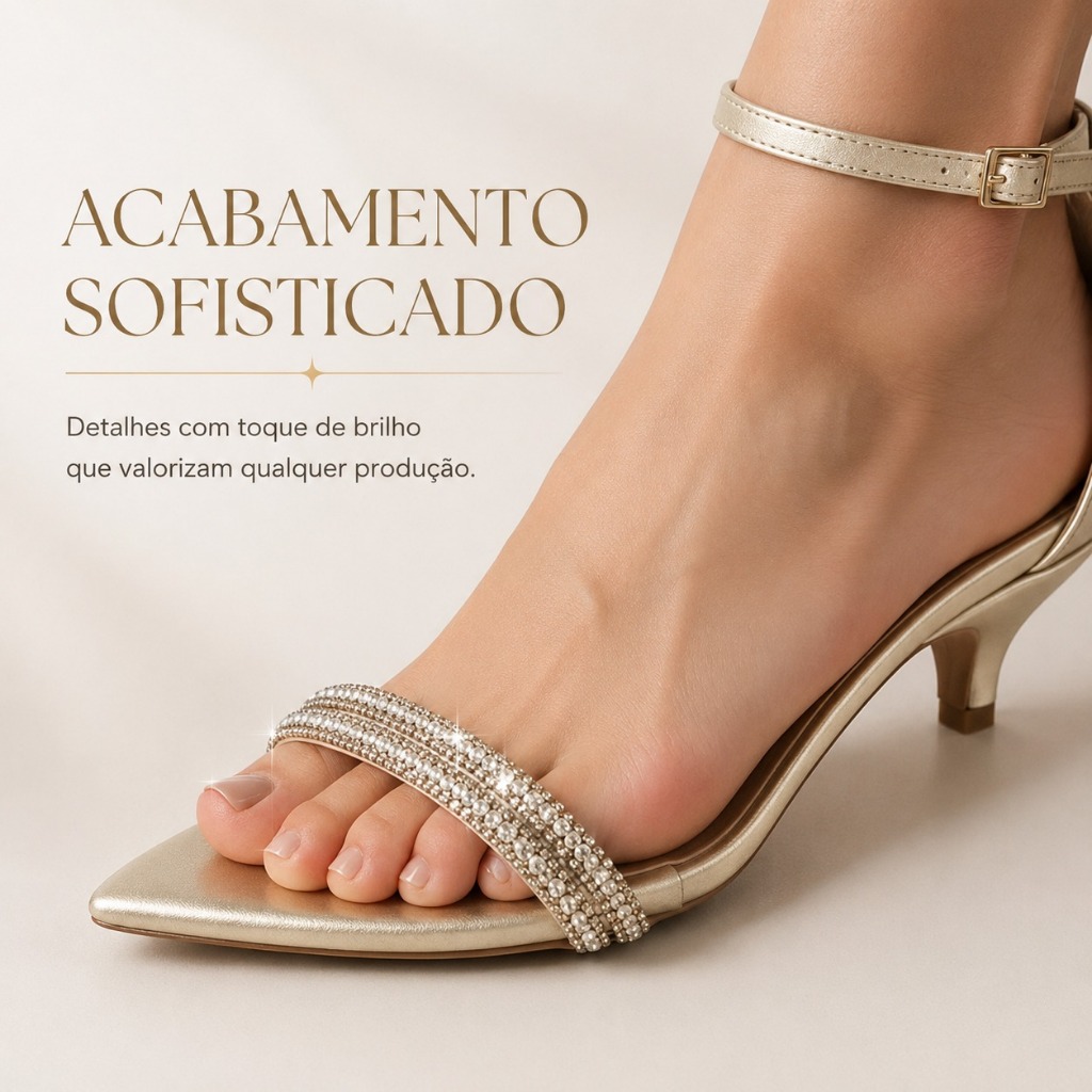Sandália Feminina Mary Jane Salto Baixo 3cm Confortável e Elegante