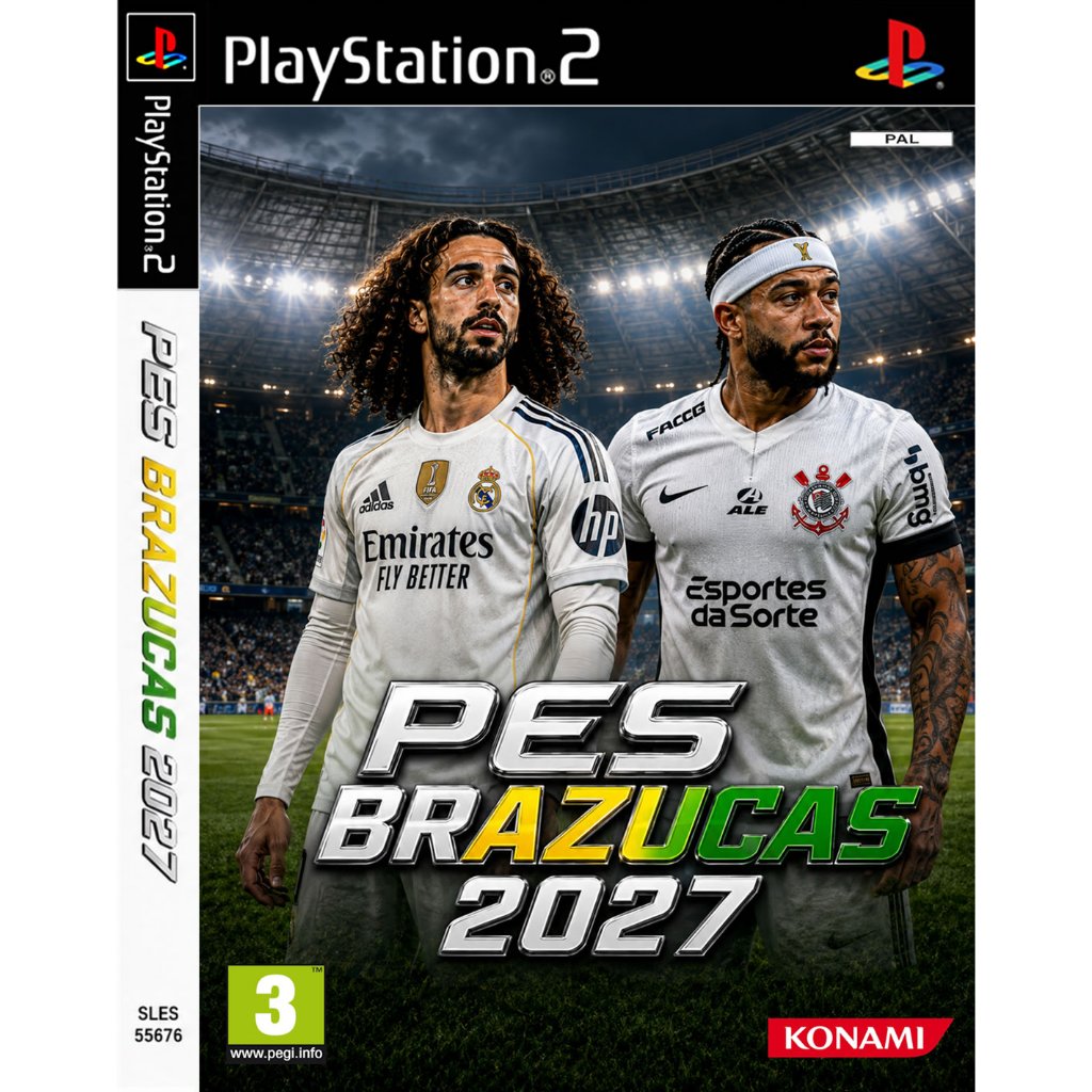 PES 2027 Brazucas V9 Agosto -  Ps2