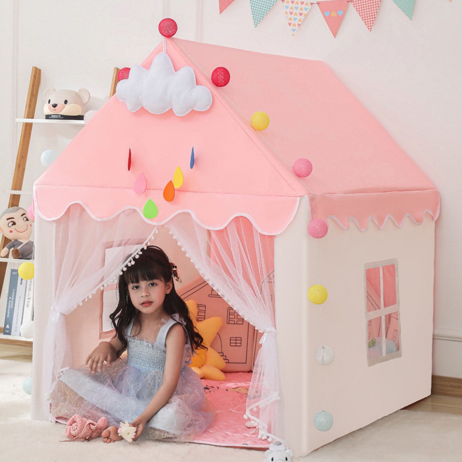 🔥Barraca Infantil Dobrável Cabana Tenda Playground Infantil Casinha Infantil menina Presente Aniversário