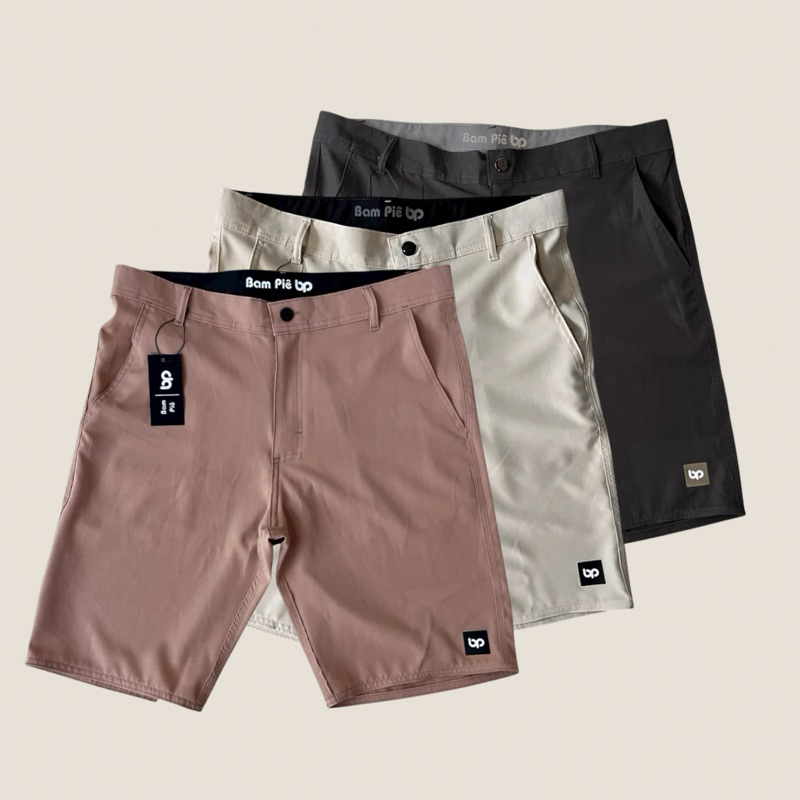 Bermuda Masculina social tactel com elastano