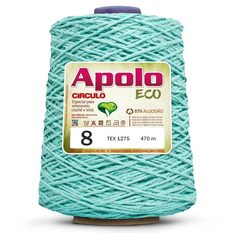 Kit de Barbante Apolo Circulo nº 8 - 600 g - 457m -  kit com 3 cores iguais