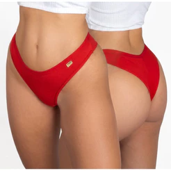 Kit Calcinha Algodão Empina Bumbum Tanga Fio Duplo | Forro 100% Algodão | Não Marca | Kit 3/4/5