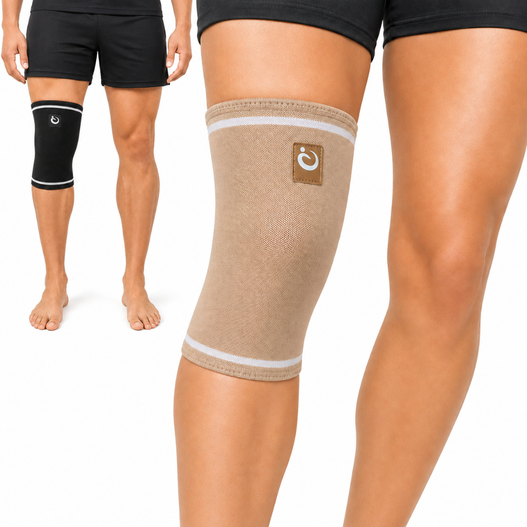 Joelheira Elástica Compressiva Ortopédica para Hyrox Cross Training Corrida Academia Futebol Unissex