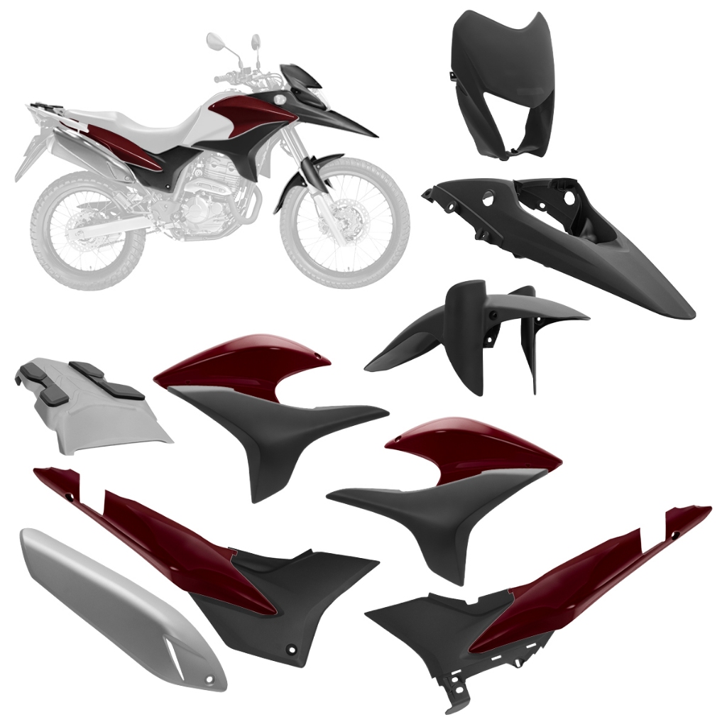 Kit Carenagem Completo Pro Tork Compatível Com Honda XRE 300 2010 2011 2012