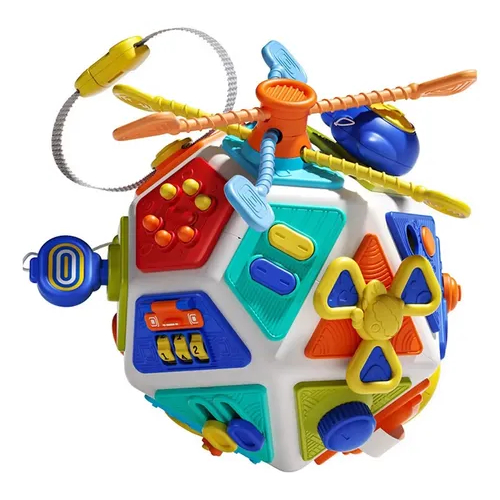 Brinquedo interativo Sensorial Infantil 22 em 1 Montessori Autismo TDAH