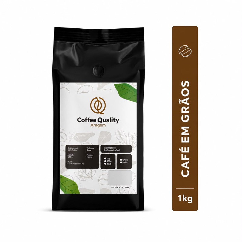 1kg - Café em Grãos Arábica Gourmet Torra Média Cafe