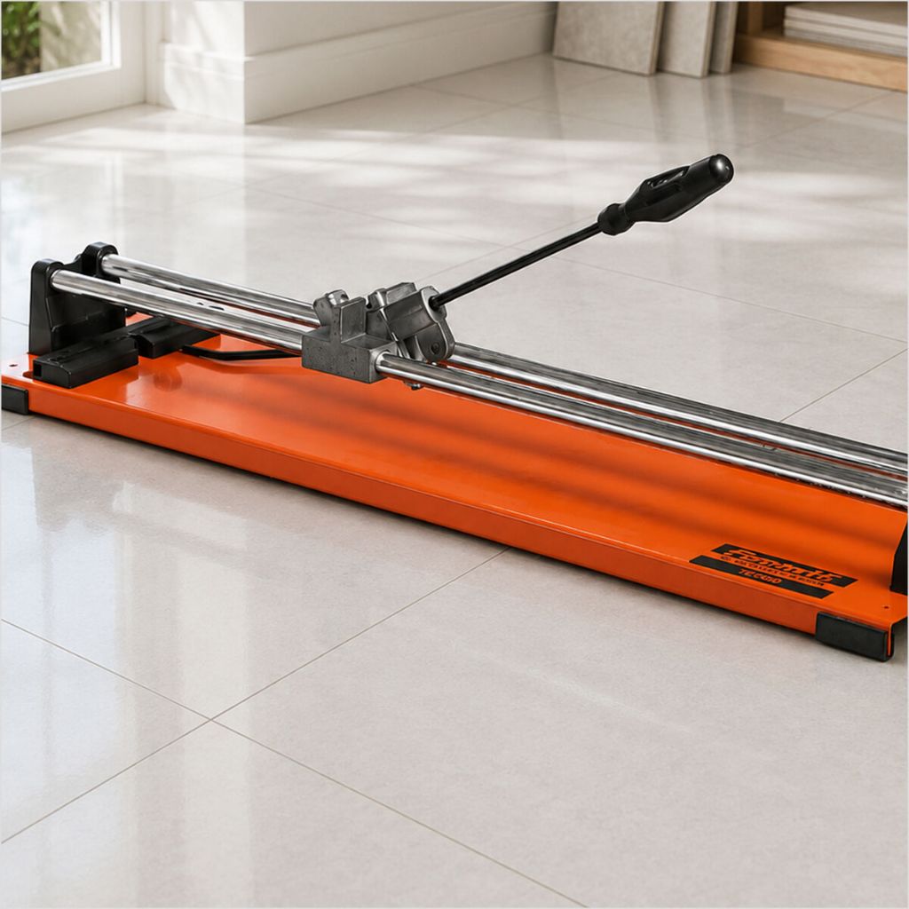 Cortador de Piso Manual Estrutura Reforçada Cortador de Pisos Azulejos 75cm Guias de Aço Famastil