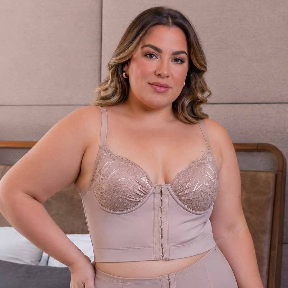 Sutiã de Compressão com 6 Barbatanas Modeladoras Reforçado — imagem 2 de 2