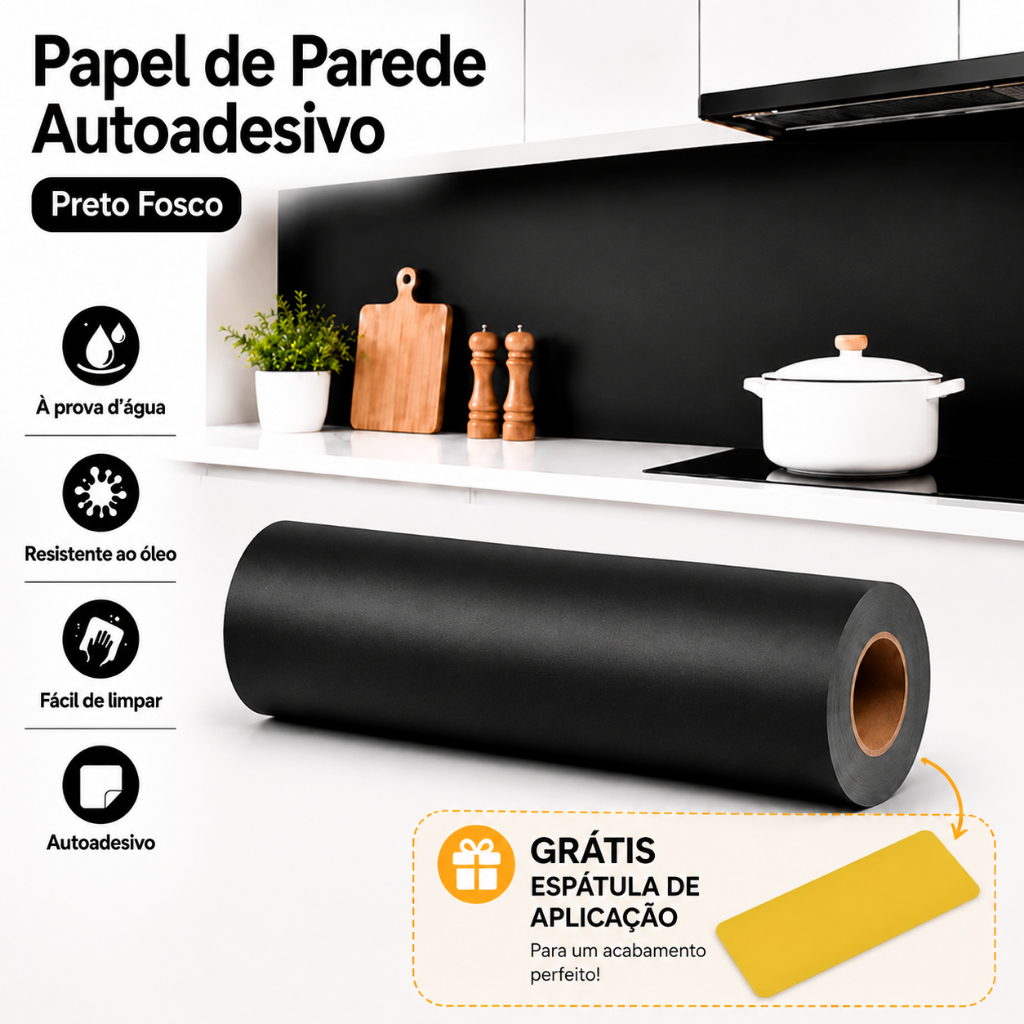 Adesivos de Cozinha Resistente à água/óleo/chamas/alta temperatura - Utilizável em fogão/cabine