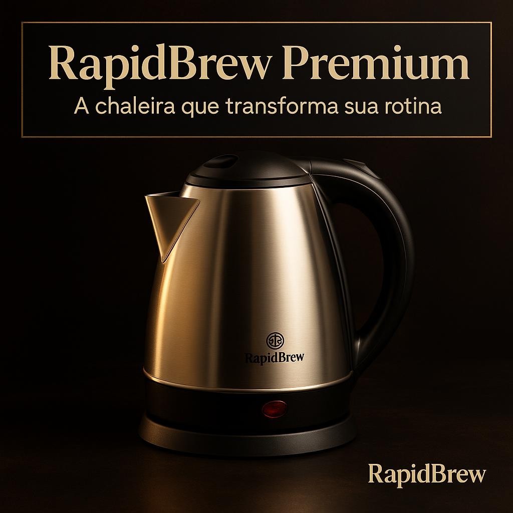 Chaleira Eletrica Inox 1,8 Litros 1000w Rapida Potente Aquecimento Eficiente