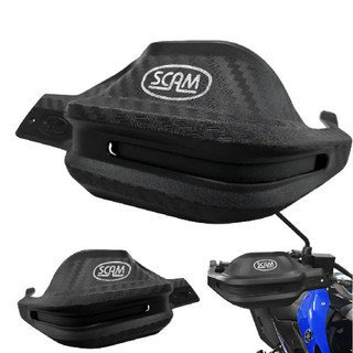 Protetor de Mão Scam Preto Yamaha Crosser150 Fibra de Carbono