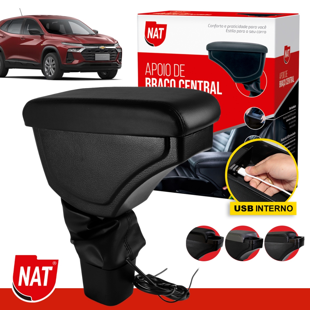 Apoio de Braço Encosto Tracker Ano 2026 C/ USB