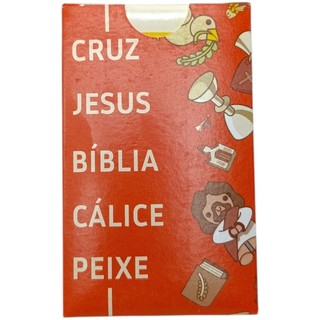 Jogo Bíblico - Cruz, Jesus, Bíblia, Cálice, Peixe - com 100 cartas - Penkal