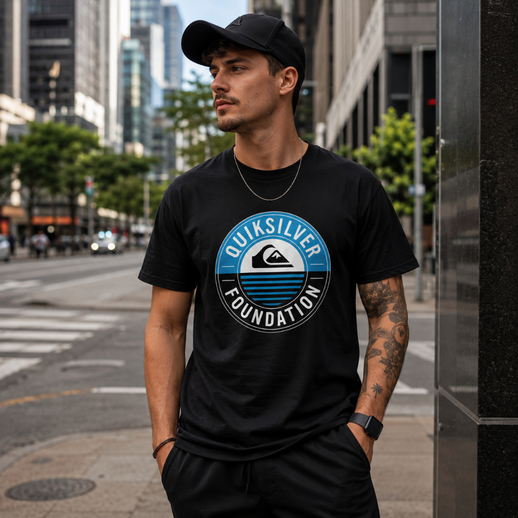 Camiseta QUIKSILVER Camisa Masculina 100% Algodão Premium T-shirt Masculino Feminino Envio Imediato Confortável Promo