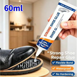 60ml Clear Shoe Repair Glue – Waterproof Adhesive Fixing Soles, Applies - If Heels and Bags.