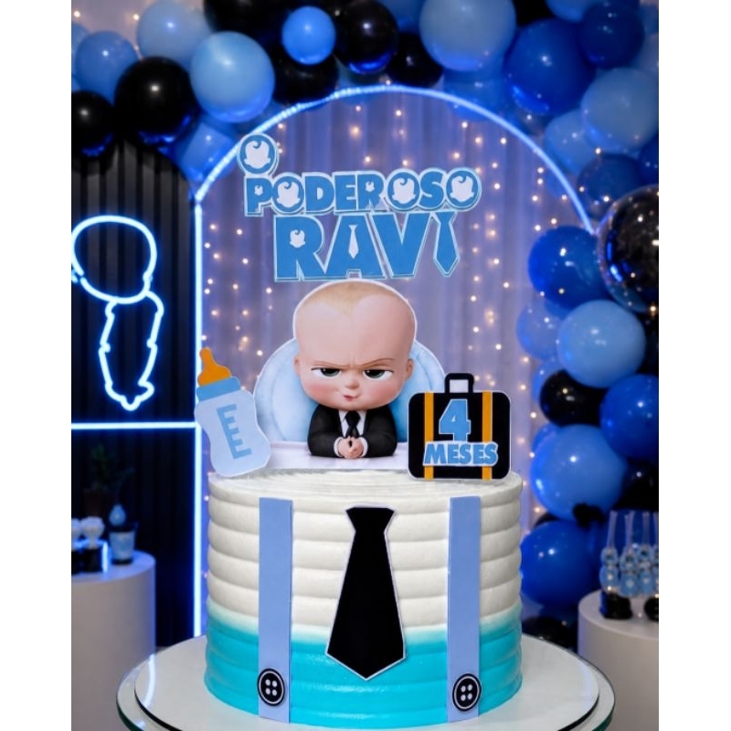 Topo de Bolo Poderoso Chefinho | Ideal para Aniversários, Mêsversário, personalizado com nome.