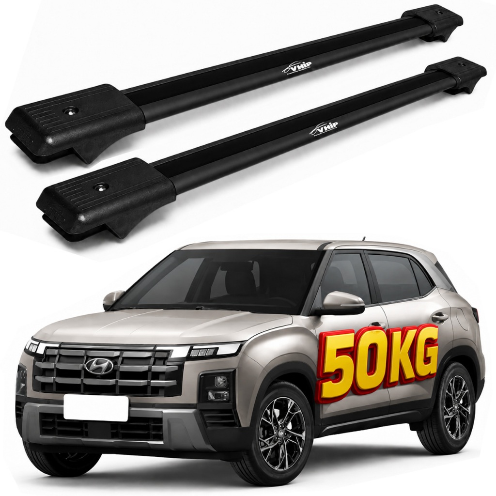 Rack Travessa Longarina Teto Hyundai Creta 2016 17 18 19 20 21 22 23 24 25 2026