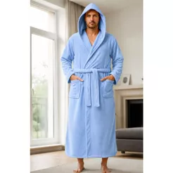 Roupão Adulto Plus Size Longo Com Capuz Linha Luxo Madalô Inverno Quente Unissex