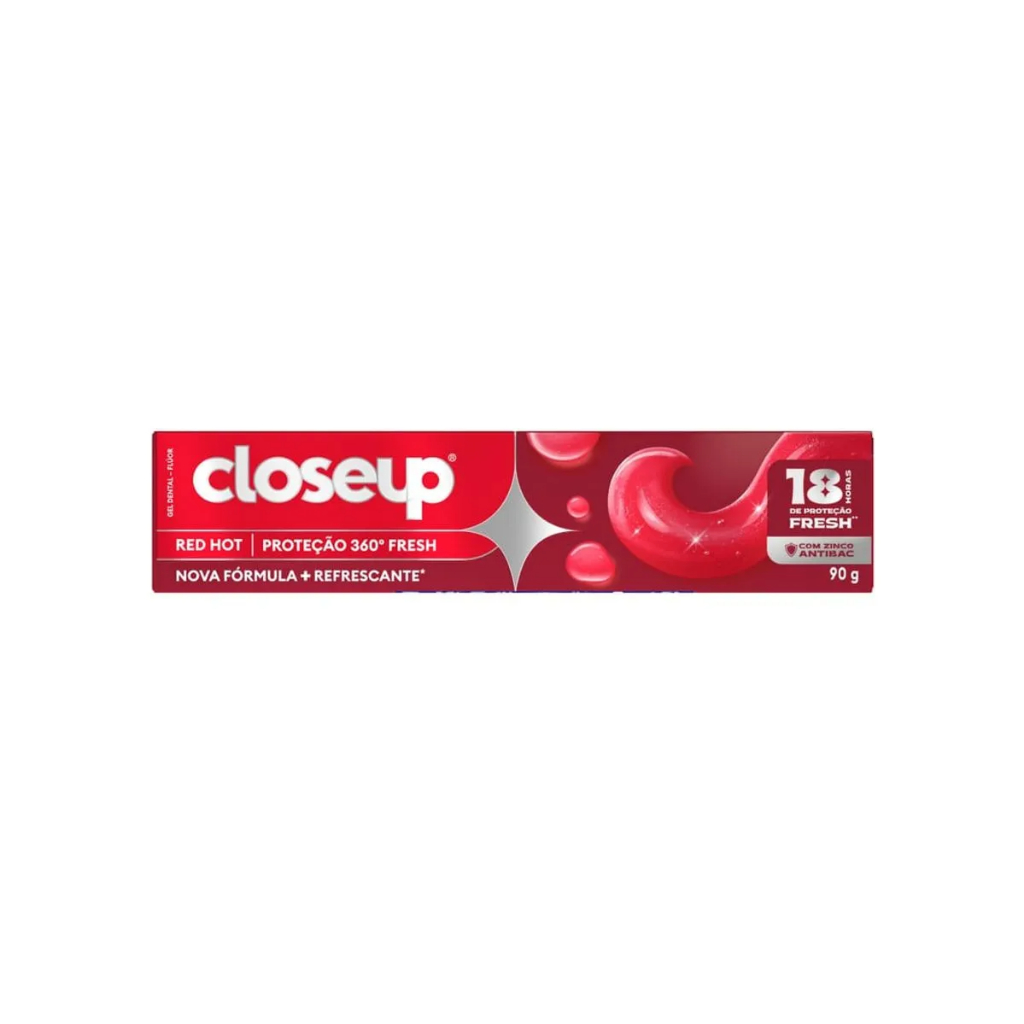 Gel Dental Closeup Proteção 360º Fresh Red Hot 90g