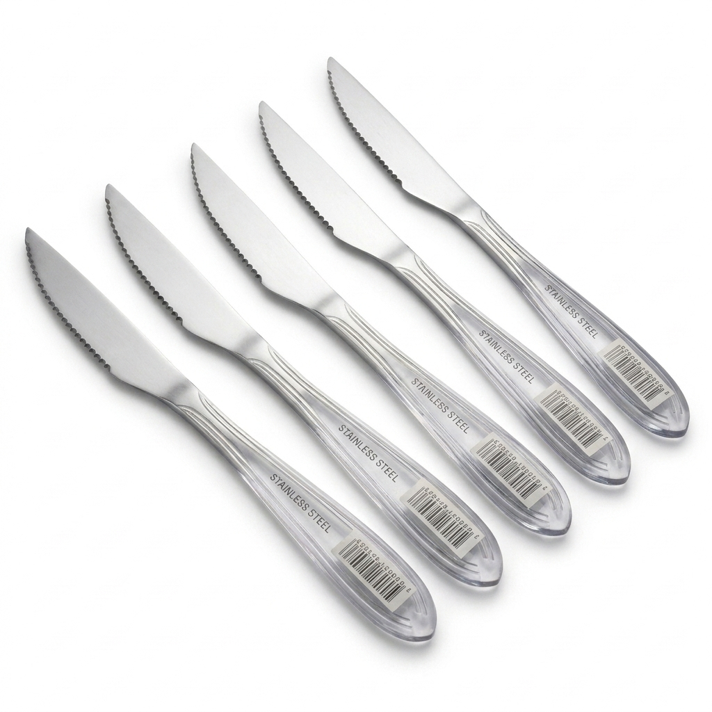 Kit 6 Facas Churrasco Aço Inoxidável Ashoria Cortes Precisos para Churrasco e Cozinha