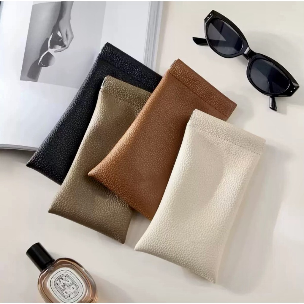 Estojo para Óculos de Sol ou Grau Versátil Case com Fechamento Automático Porta ou Saco Xadrez