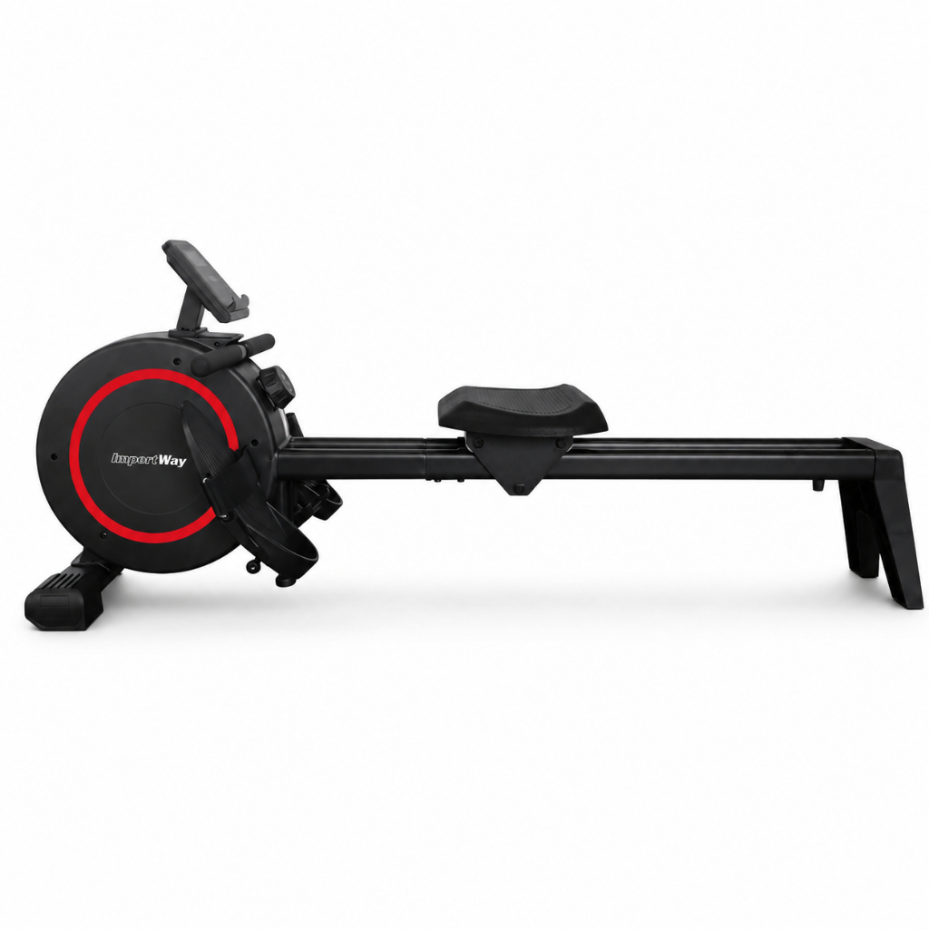 Simulador Remo Seco Magnético Indoor 150kg 8 Níveis Monitor LCD Importway