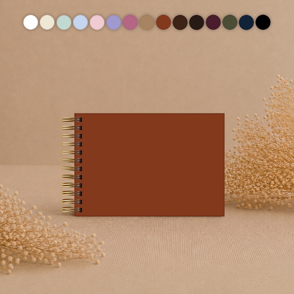 Álbum para Fotos e Scrapbook A5 (15x21cm) Capa Dura Premium Assinaturas, Recordações, Memórias, Colagens Várias Cores