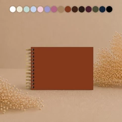Álbum para Fotos e Scrapbook A5 (15x21cm) Capa Dura Premium Assinaturas, Recordações, Memórias, Colagens Várias Cores