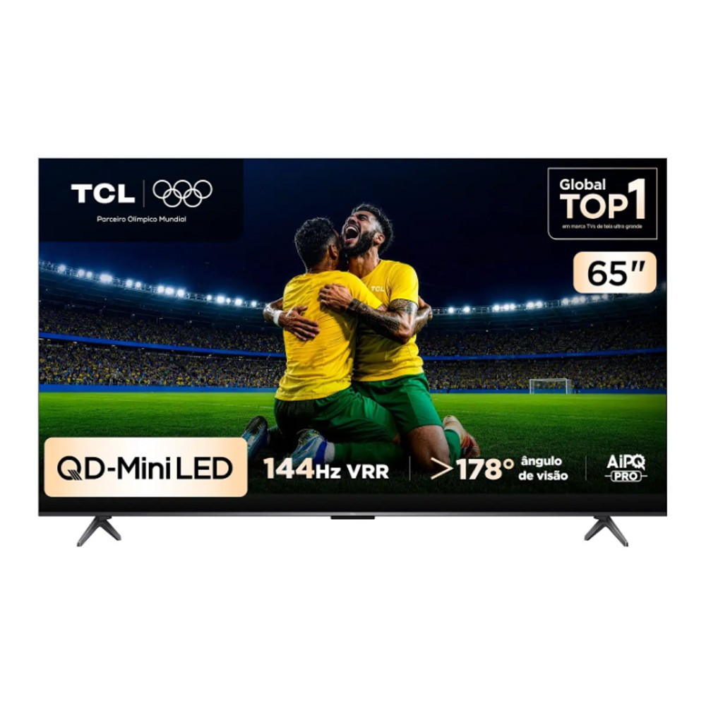 Smart TV TCL C6K 65 Polegadas 4K QLED Mini LED Preto Bivolt